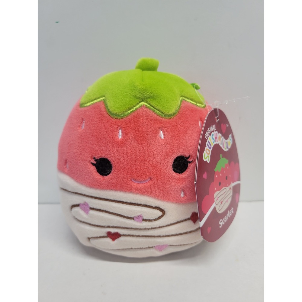 Squishmallows Scarlet Strawberry 5 Inch Chocolate Dipped Valentines Day Plush